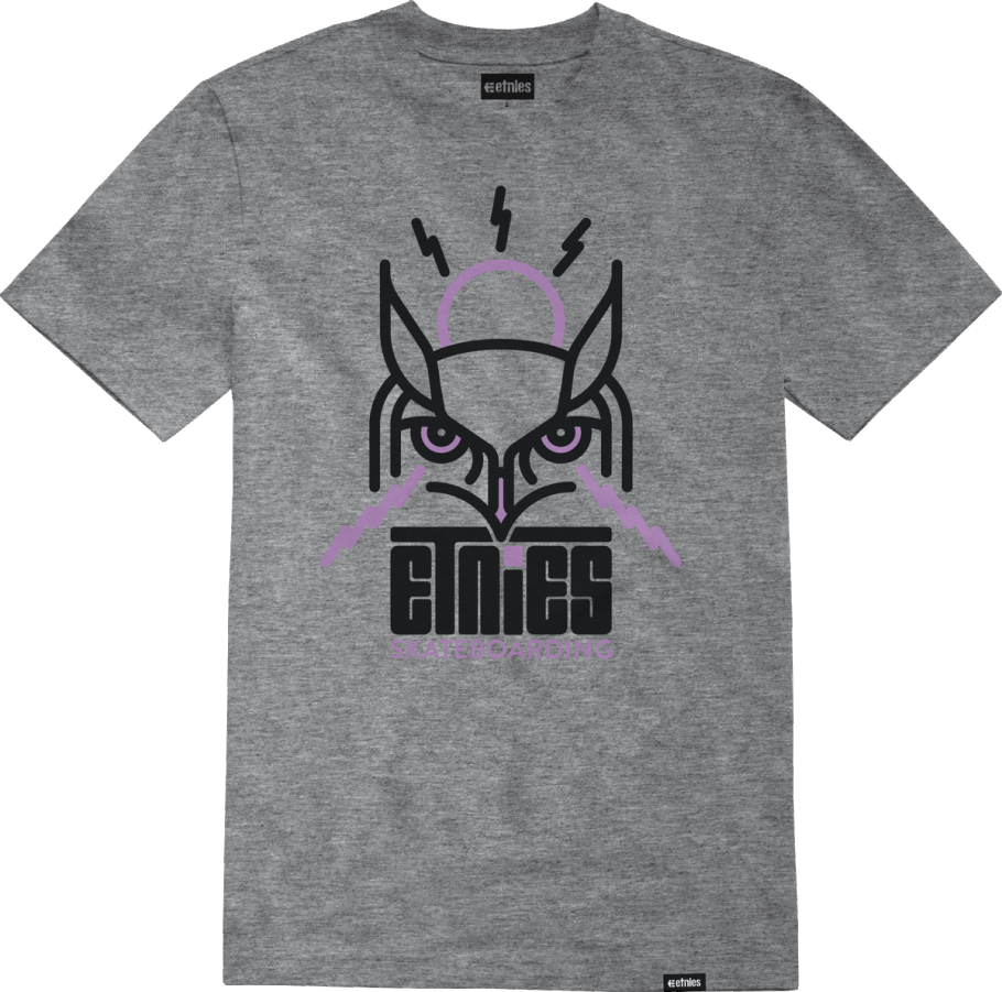 Jw Owl Tee Grau/meliert Etnies